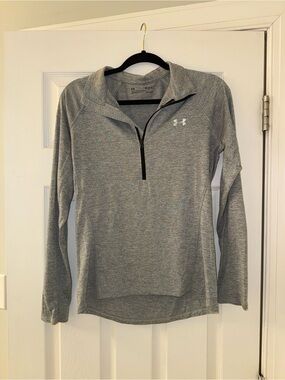 Under Armour Heather Gray Women's Half-Zip Performance Pullover